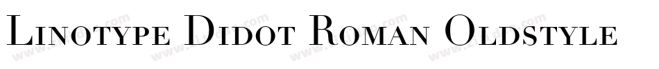 Linotype Didot Roman Oldstyle Figures字体转换